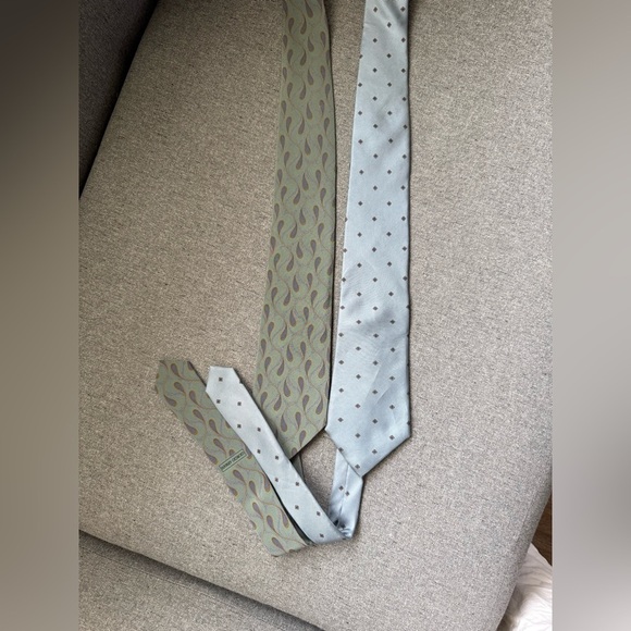 Giorgio Armani Cristian Dior Cravatte Ties Set of 2 - Picture 6 of 7